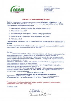ASSEMBLEA AIAB UMBRIA